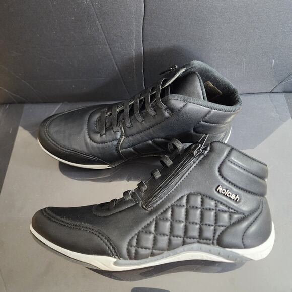 High-tops Black sneaker, by Kolosh, Eco- leather, size 8, made in Brazil - Picture 10 of 12